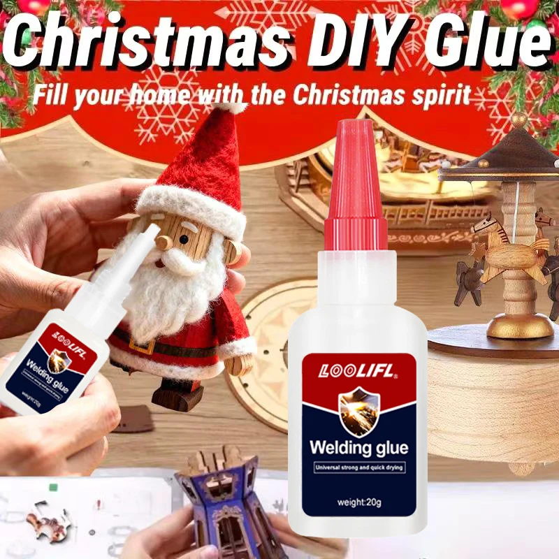 

20 гРождественский клей, изготовление снежинок ручной работы, украшение для пряничного дома, связка подарочной упаковки, производство галстука-бабочки