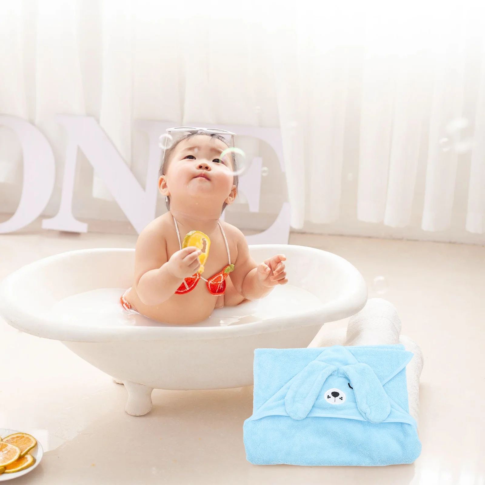 منشفة حمام من الصوف المرجاني للأطفال بتصميم سريع الجفاف وناعم ماص، بطانية منشفة أطفال كرتونية قابلة للغسل في الغسالة