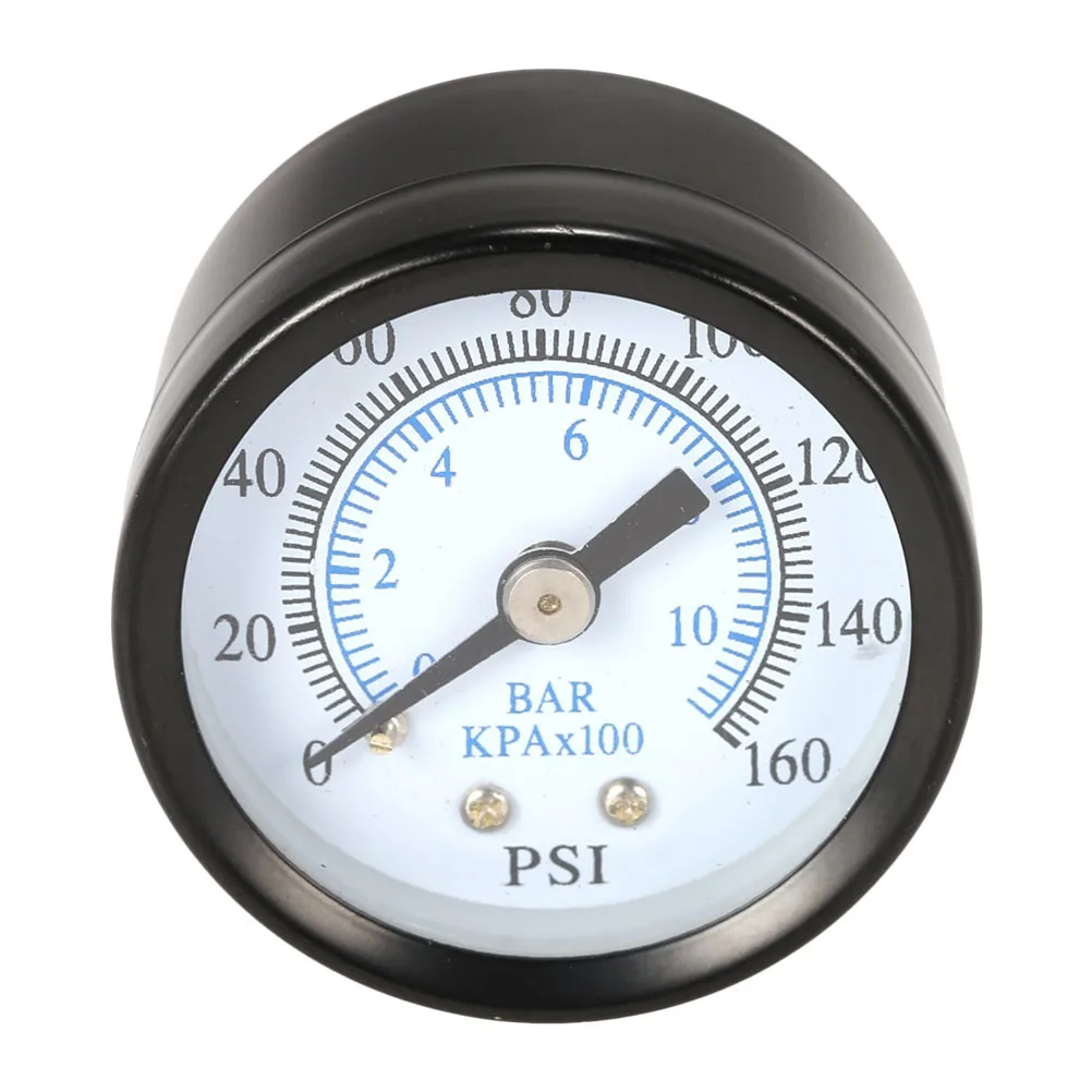1Pcs Metal Dual Scale Pressure Gauge Economical All Purpose 0-160psi 0-10bar Npt Pressure Meter for Plumbing Heating Air