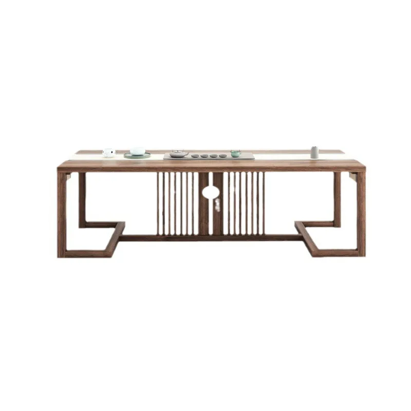 

Solid wood tea table, office meeting guest zen tea table, simple solid wood, tea table combination