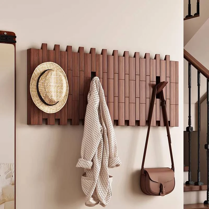 Creative Piano Key Coat Racks Beech Wood Wall Hanging Coat Rack Entrance Living Room Furniture Clothes Hanging Home Decoration