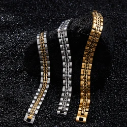 ROXI | 2025 Stainless Steel Cuban Bracelet for Men Luxury Charm Party Jewelry Gold Plated Original Design Dropshipping