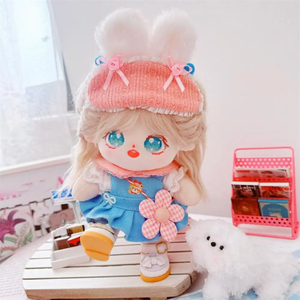 1 Set 20cm Cotton Doll Clothes T-shirt Jeans Skirt Mini Clothes Dresses Eye Patch Shoes Suit For Cotton Stuffed Dolls Toys