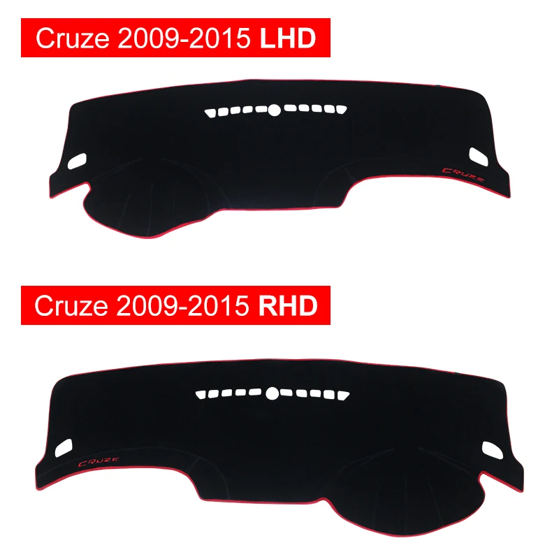 Auto Dashboard Vermijd licht Pad Instrument Cover Matten Accessoires Voor Chevrolet Cruze J300 J400 2009 2010 2011 2012 2013 2014 2015