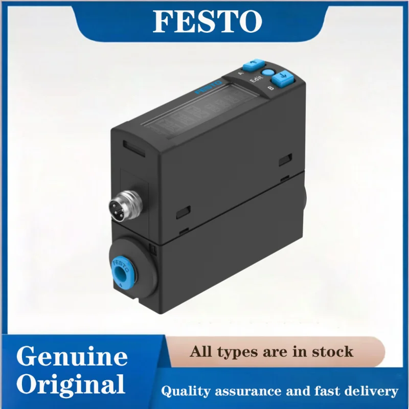 FESTO Flow sensors 8158420-SFAH-100U-Q6S-PNLK-PNVBA-M8 Gas flow sensor Suitable Suitable for compressed air monitoring