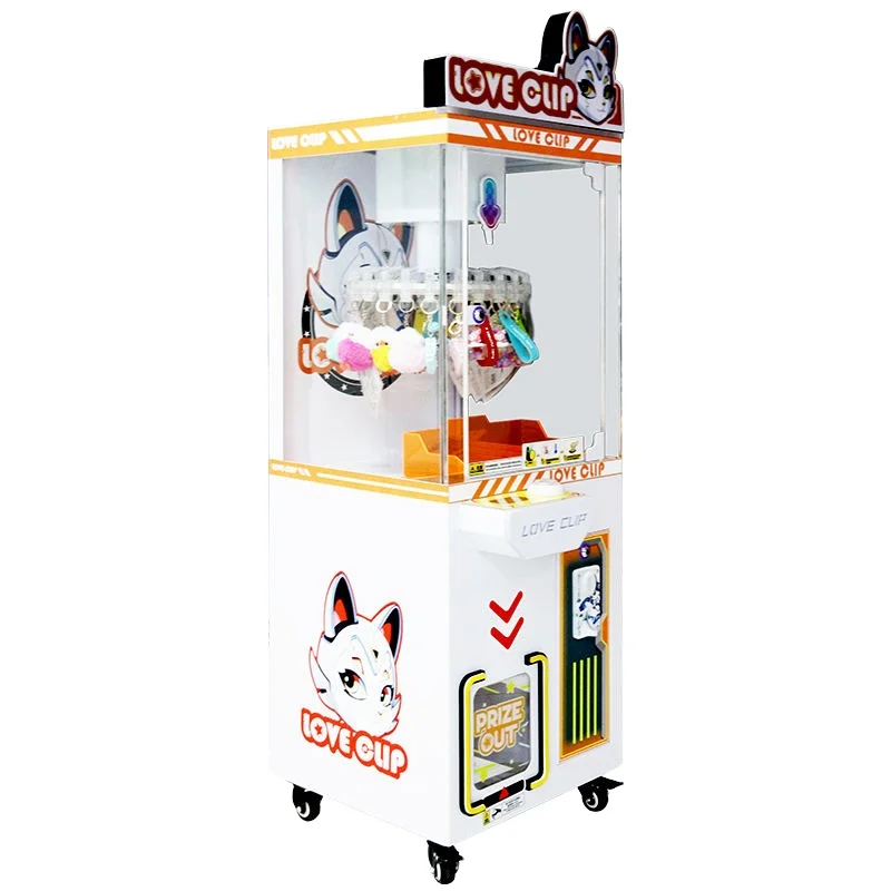 

Factory Direct Sales Amusement Park Coin Doll Machine Claw Hanging Small Clip Gift Game Machine