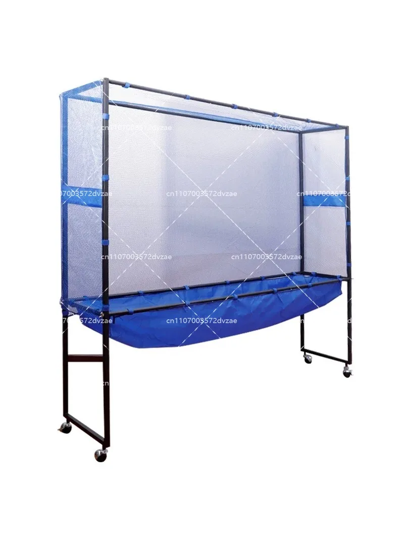 Movable Table Tennis Ball Net Ping Pong Recycle Catcher Portable Ball Catcher Net Equipment Large Collecting Net for Practice