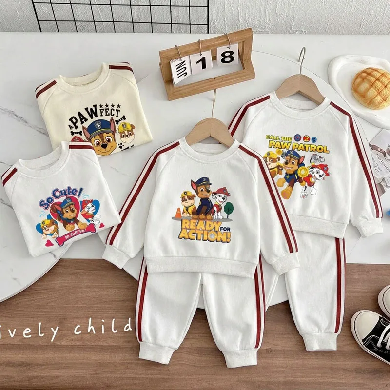 2026 Spring New Style Children's Long Sleeve Clothing Sets Boys Casual Tracksuit Kids O Neck Hoodies and Long Pant Two Piece