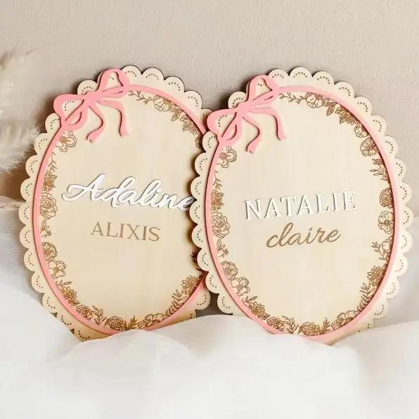 Custom Baby Name Wood Sign, Wooden Newborn Name Sign, Baby Photo Prop