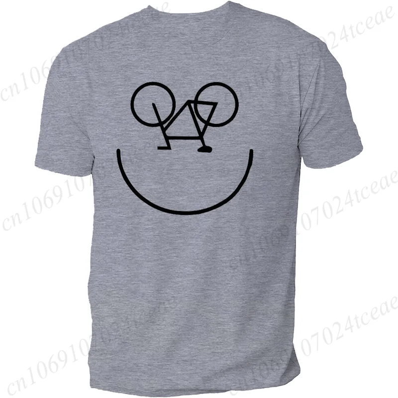 Summer Men Women's T Shirt Tee Clothing Fashion Clothes Funny Cycling Biking Bicycle Cyclist Bike Themed Smile Gift T-Shirt Tops