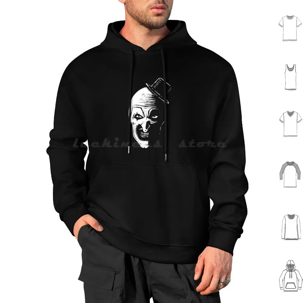 Art The Clown The Creepy Hoodies Long Sleeve Art The Clown Terrifier Terrifier 2 Art The Clown From Terrifier Horror