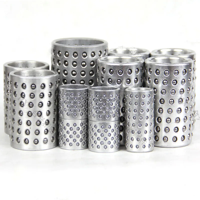 2Pcs/5Pcs Aluminum Alloy Ball Cage Bushing, Ball Bearing Guide Sleeve for Stable Mold Operation Accessories