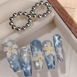20Pcs/Set 5MM Round Magnet Balls Multi-function Nails Sparkling Flower Carving Cat Magnet Nail Art Tool Can Be Disassemble