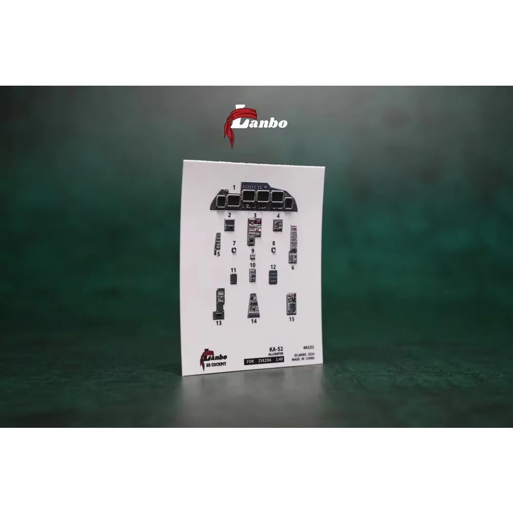 

Lanbo Model 48152 3D Printed Cockpit KA-52 ALLIGATOR For ZVEZDA 1:48 For Model Building Kit