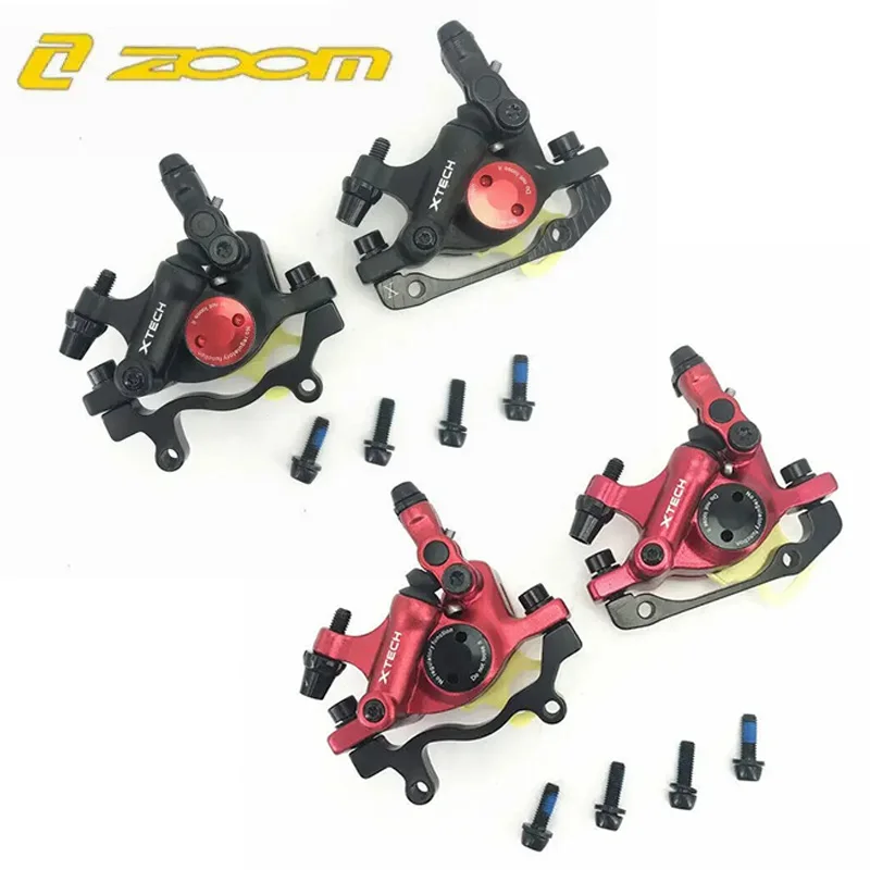

ZOOM Road Bike Disc Brake Hydraulic Calipers Double Piston Disc Brake Road Bike Brake Set Front Rear 160MM Rotor Bicycle Parts