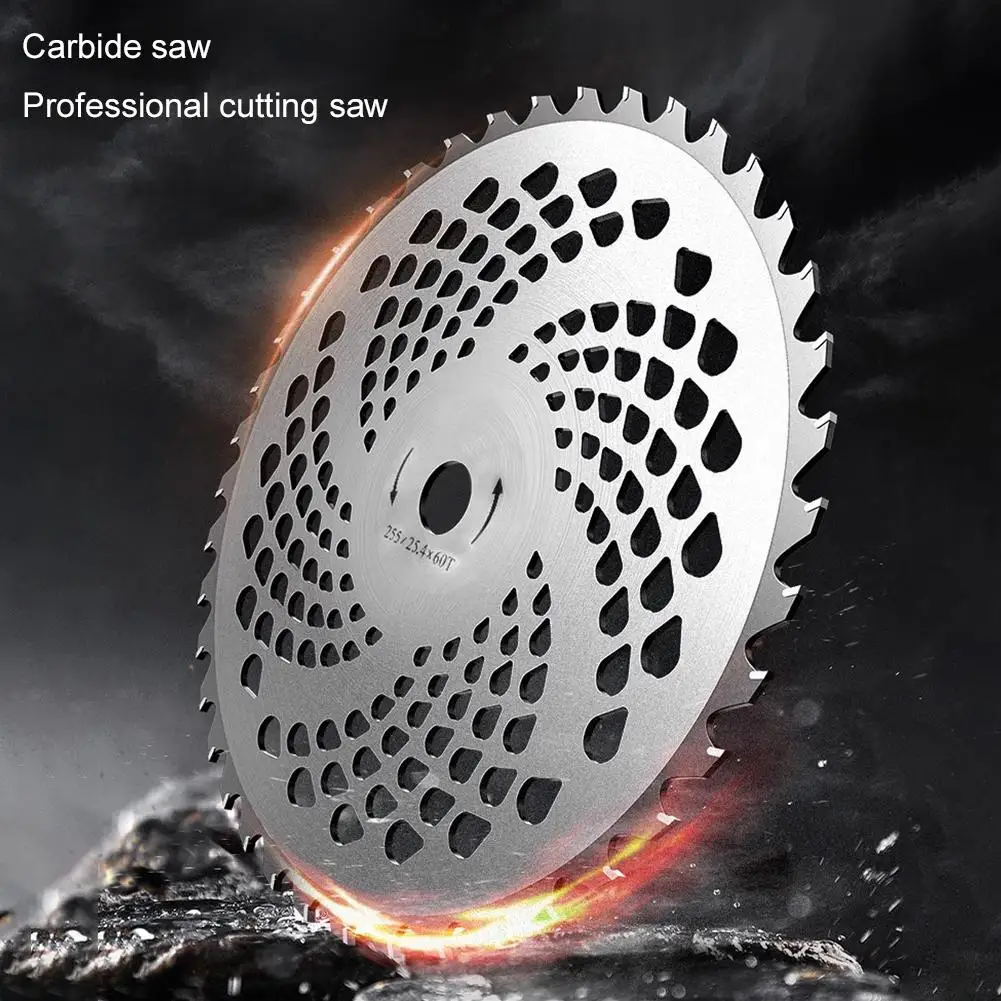 شفرة قاطعة فرشاة من سبائك الصلب 60T/40T شفرة منشار دائري لجزازات العشب وأدوات تشذيب الأعشاب وأدوات كهربائية خارجية (طراز 2025)