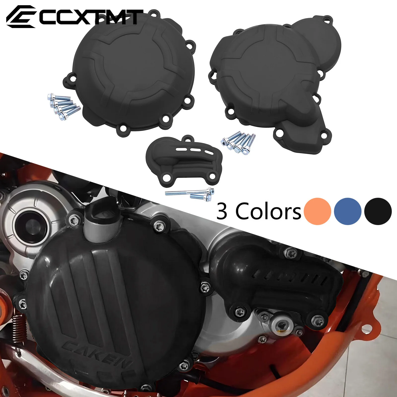 Motorcycle Plastic Clutch Guard Water Pump Cover Engine Ignition Protector For KTM 250 300 SX XC EXC XCW TPI 2019-2022 Motocross