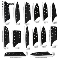 3-8 Inch Kitchen Knife Sheath Black Plastic Knife Covers Knife Blade Protector Cover Edge Guards Case Kitchen Accessory