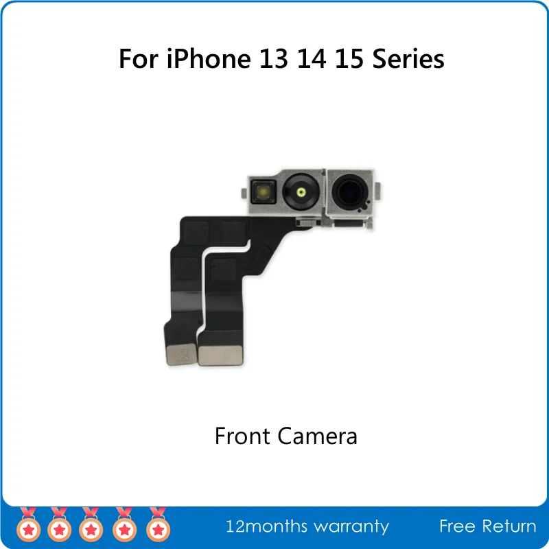 Tested Disassembled Origin Small Front Camera Flex Cable Assembly For iPhone 13 mini 14 Plus 15 Pro Max Replacement