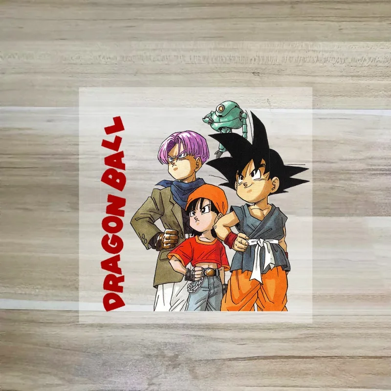 Parche de Dragon Ball, pegatinas de transferencia de hierro, parches de Son Goku Vegeta IV, ropa para niños, apliques de camiseta DIY, pegatina,