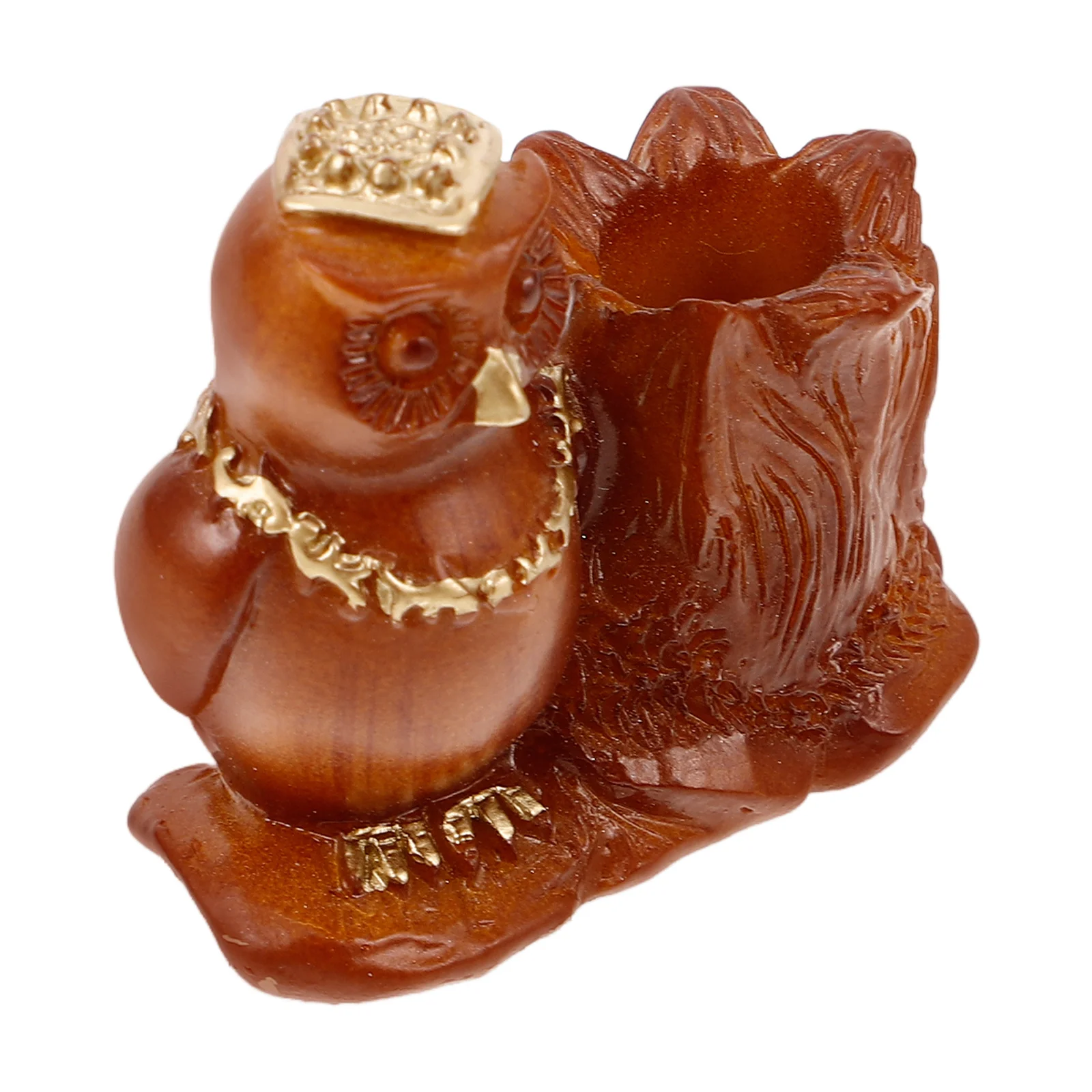 

Owl Pen Holder Resin Pencil Container Compact Desk Organizer Multifunctional Art Craft Storage Cute Pencil Cup Teacher Desk