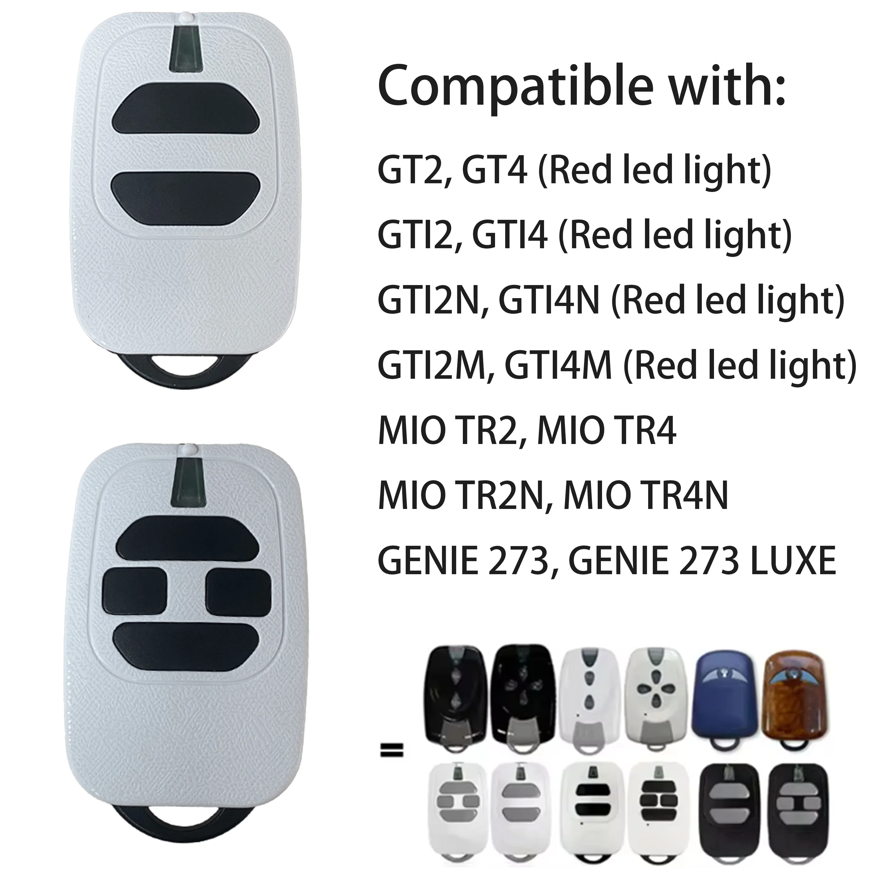 Multiple Units 433.92MHz Wireless Remote Control Hand Transmitter Work With GT2 GT4 GTI2N GTI4N MIO TR2 TR4