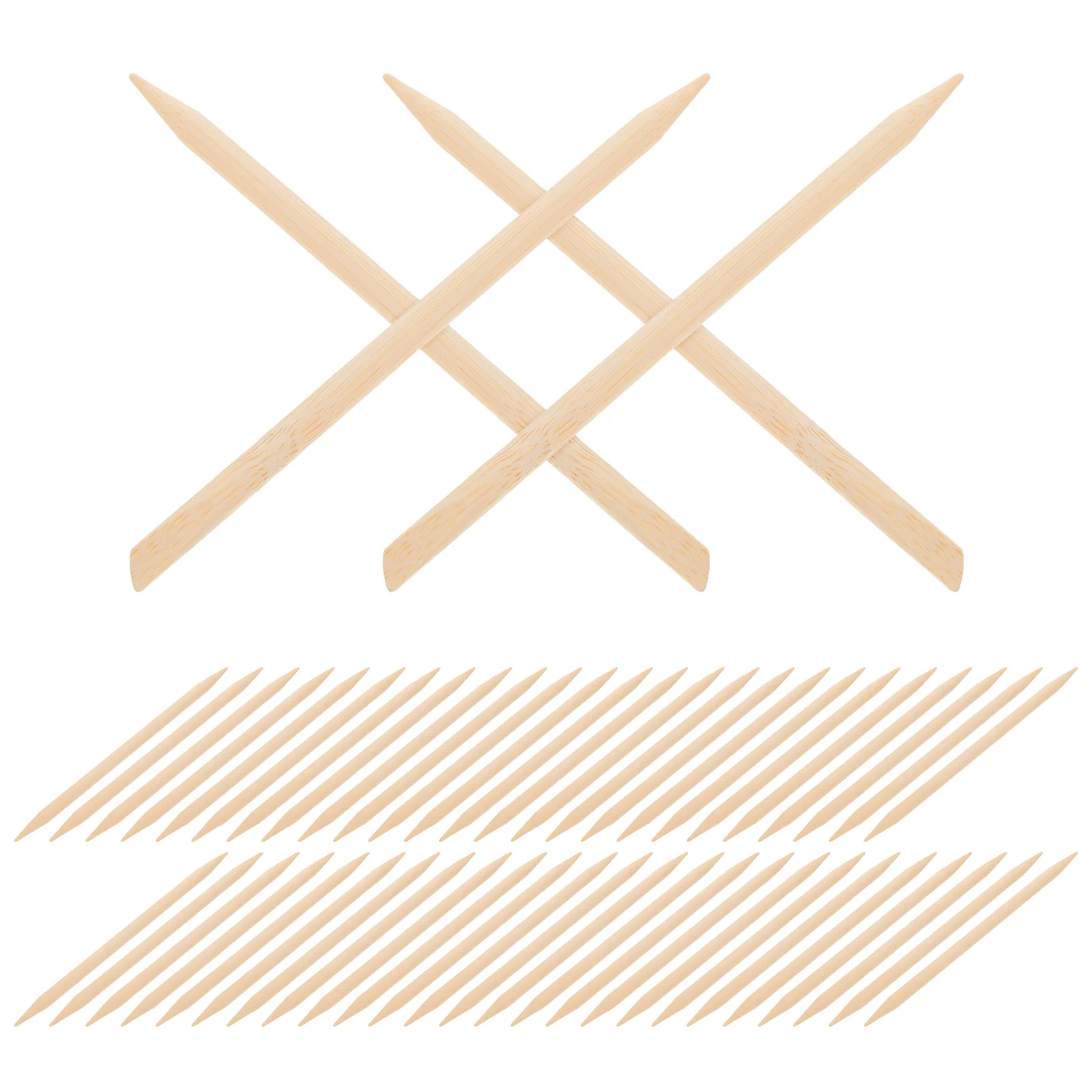 

100Pcs Dual Tip Bamboo Drawing Sticks Precision Scratch Tools For Artistic Projects Kids Adults