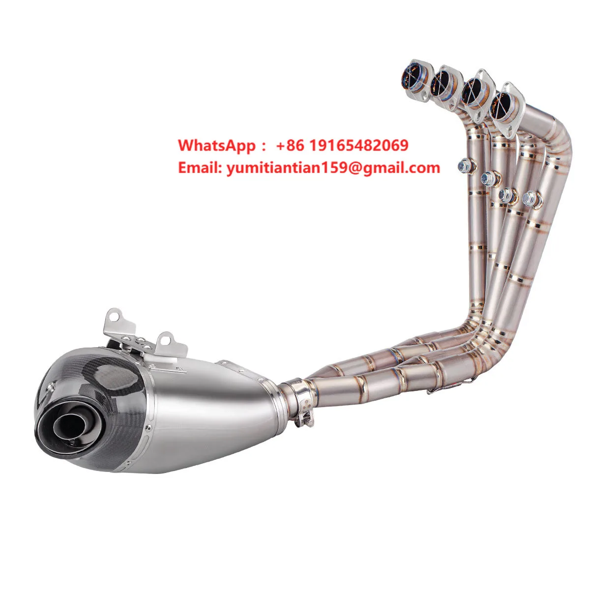 Full Exhaust System Motorcycle Exhaust Modify Front Link Pipe Muffler  for  GSXP 600 Muffler