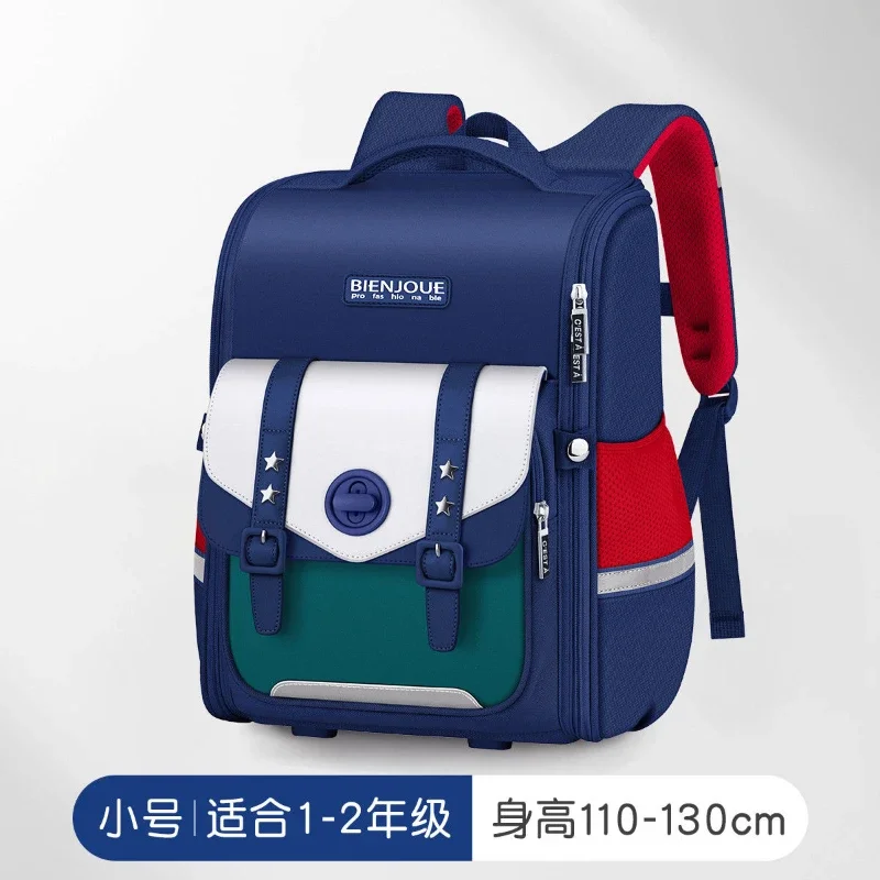 New Bag Three-six Primary School Boy Large Capacity Children Schoolbag First Grade Girl Light Load Protection Ridge Backpack