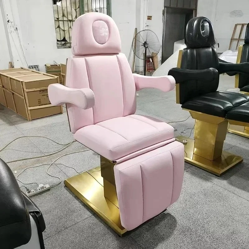 

Gold Base Electric Beauty Treatment Bed Facial Lifting Tattoo Embroidery Dental Examination