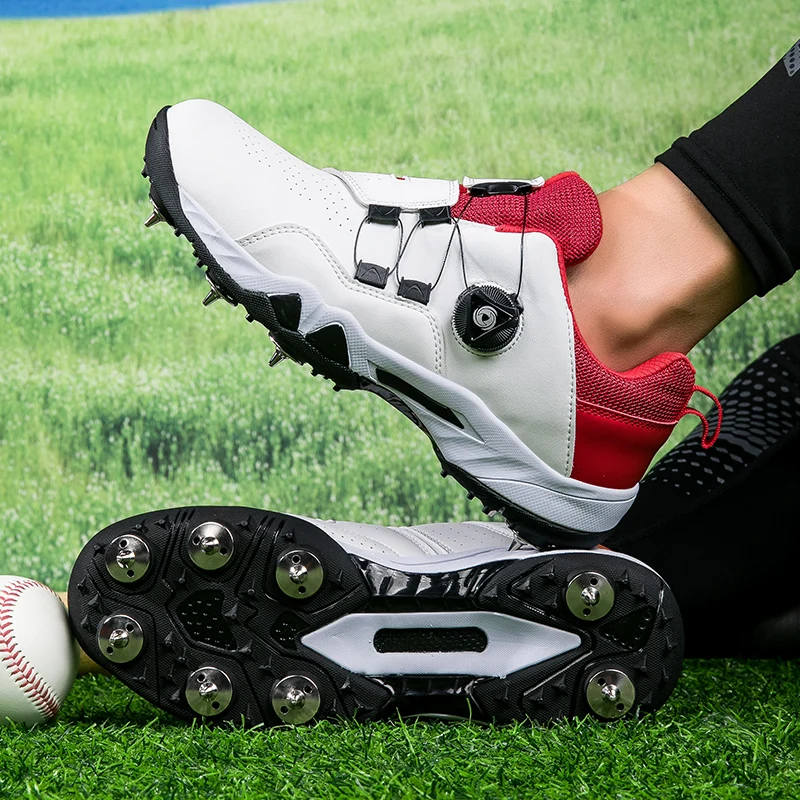 Nowe buty baseballowe dla par, antypoślizgowe, odpinane trampki z długimi zszywkami, buty sportowe i rekreacyjne na świeżym powietrzu, wysokiej