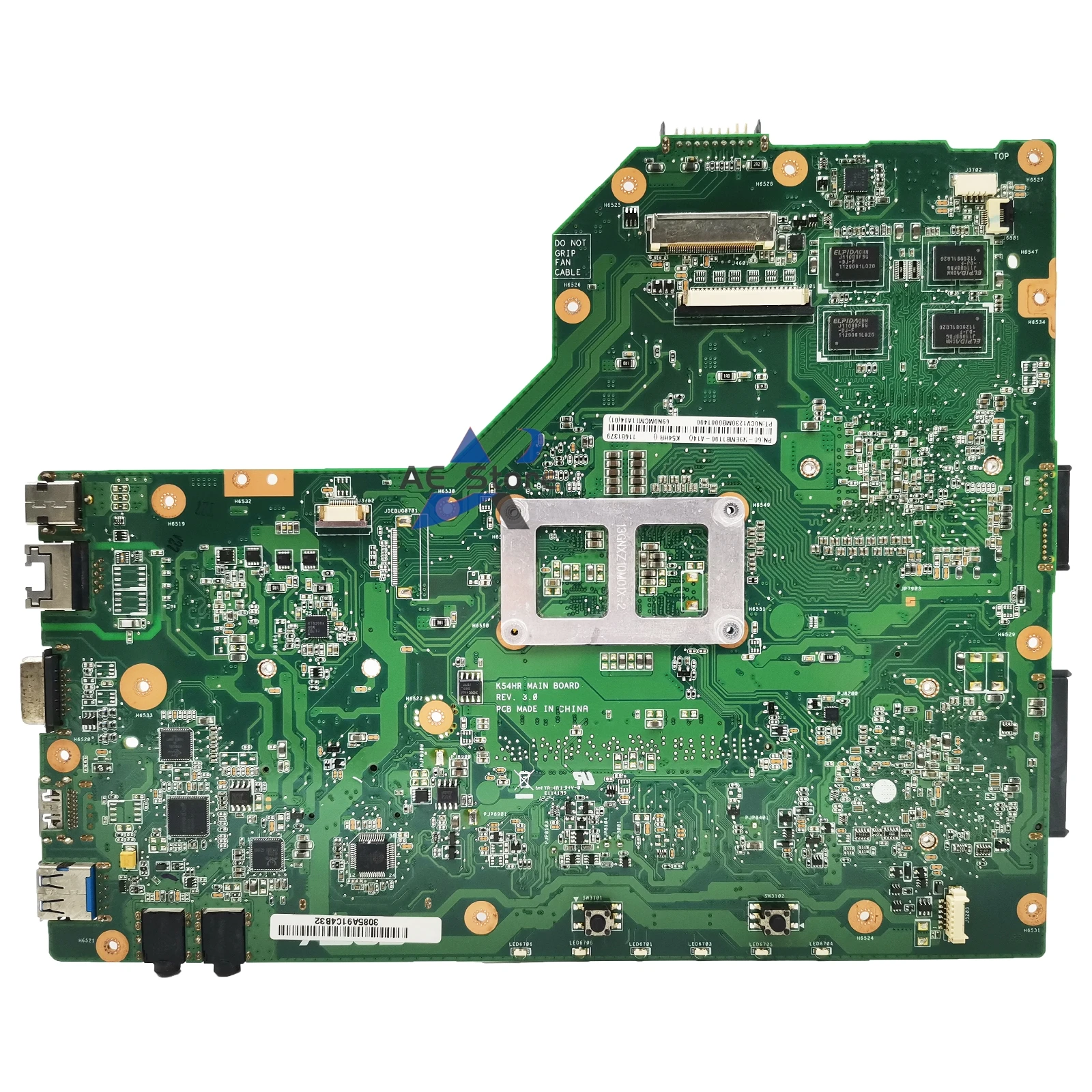 K54HR Mainboard For ASUS K54HR X54HR X54HY K54LY Laptop Motherboard I3-2350M Support i3 i5 PM