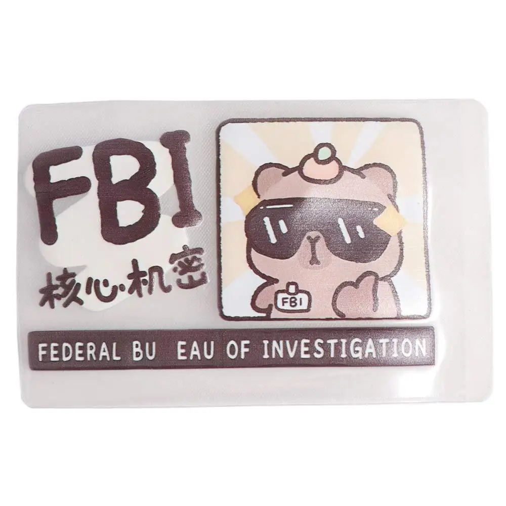 Funda para tarjeta de identificación de capibara Kawaii, funda protectora para tarjetero de dibujos animados, soporte para sesión fotográfica Ins de animales, estudiantes/niñas