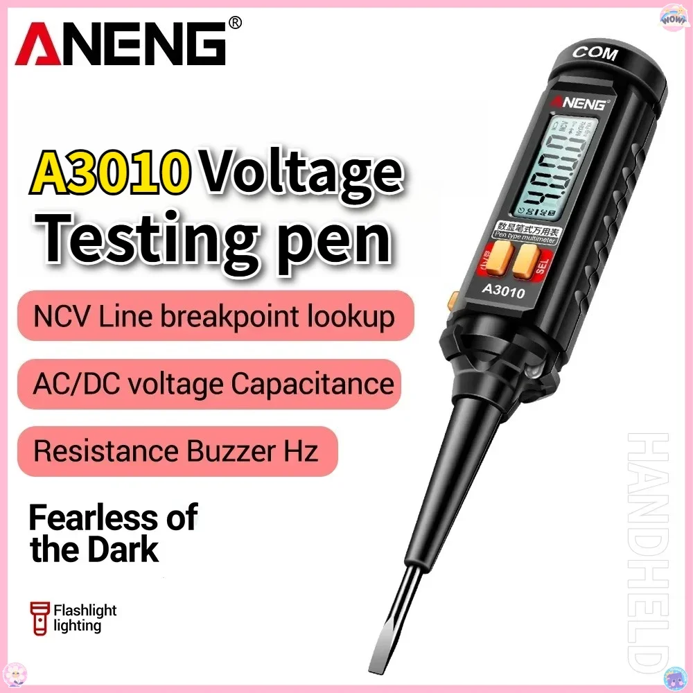 ANENG Digital Multimeter Pen Type A3010 Smart Dual Use 4000 Counts NCV AC Voltage Sensing Backlight  Electrical Testing tools