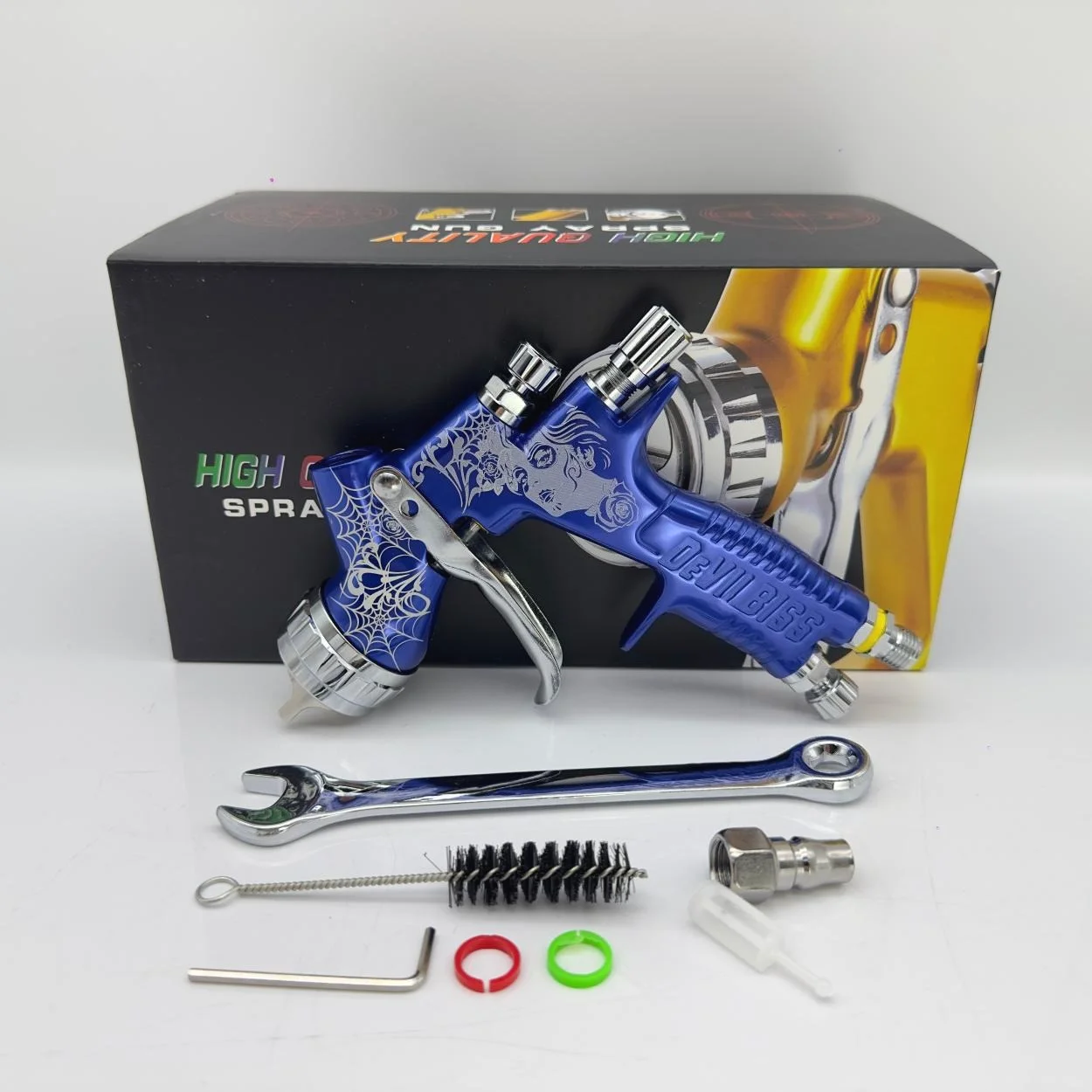 

Tpaitlss Blue Spider Carving Spray Gun TE20/T110 Nozzle LVMP GTl Pro LITE Paint Tool 600 Ml Primer/varnish for DEVILBLSS.