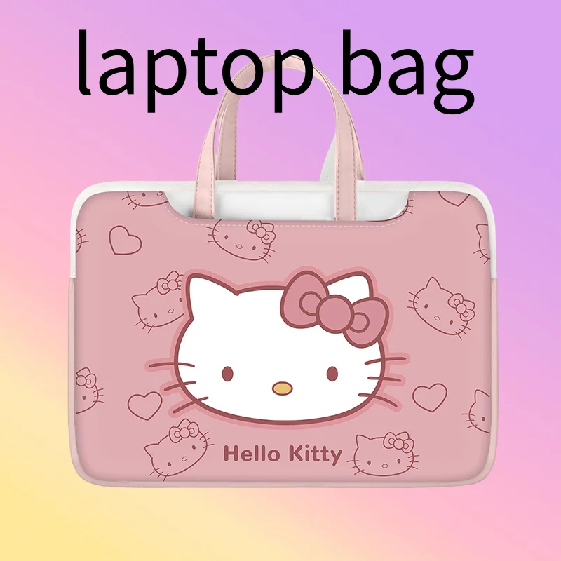 

Sanrio Hello Kitty Laptop Bag Cinnamoroll Cute Large Capacity Tablet Organizer Cartoon Handbag Laptop Case 12in 13in 14in 16in