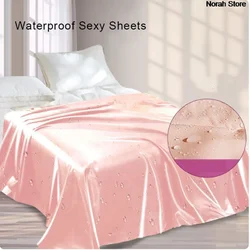 Waterproof Couple Sex Bed Sheets For Sex Game Lubricants Oilproof Bed Cover Couple Flirt Bondage Wet Play Sex Tool