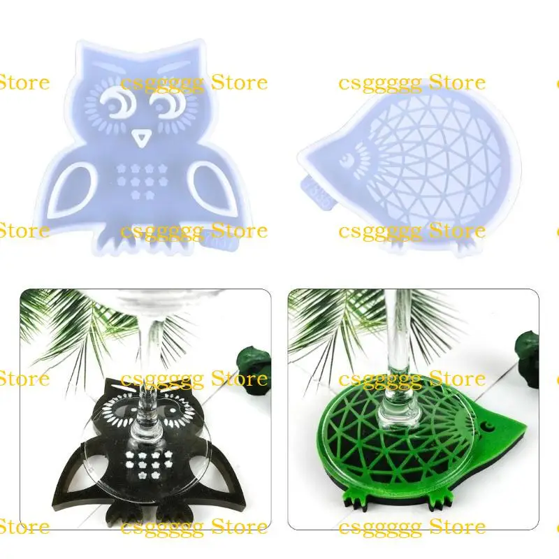 

9HJK Многоцелевая экраная/силиконовая форма в форме совы для подставки или украшения дома