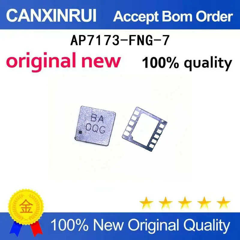 

(5-100 Pieces) AP7173-FNG-7 AP7173 silk screen BA9PD QFN-10 brand new original genuine product