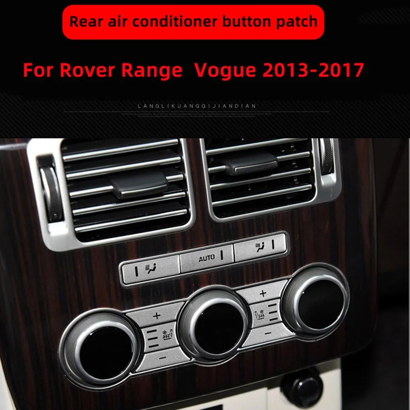 For Range Rover Vogue 2013-2017 Rear air conditioner button patch Interior modification button replacement