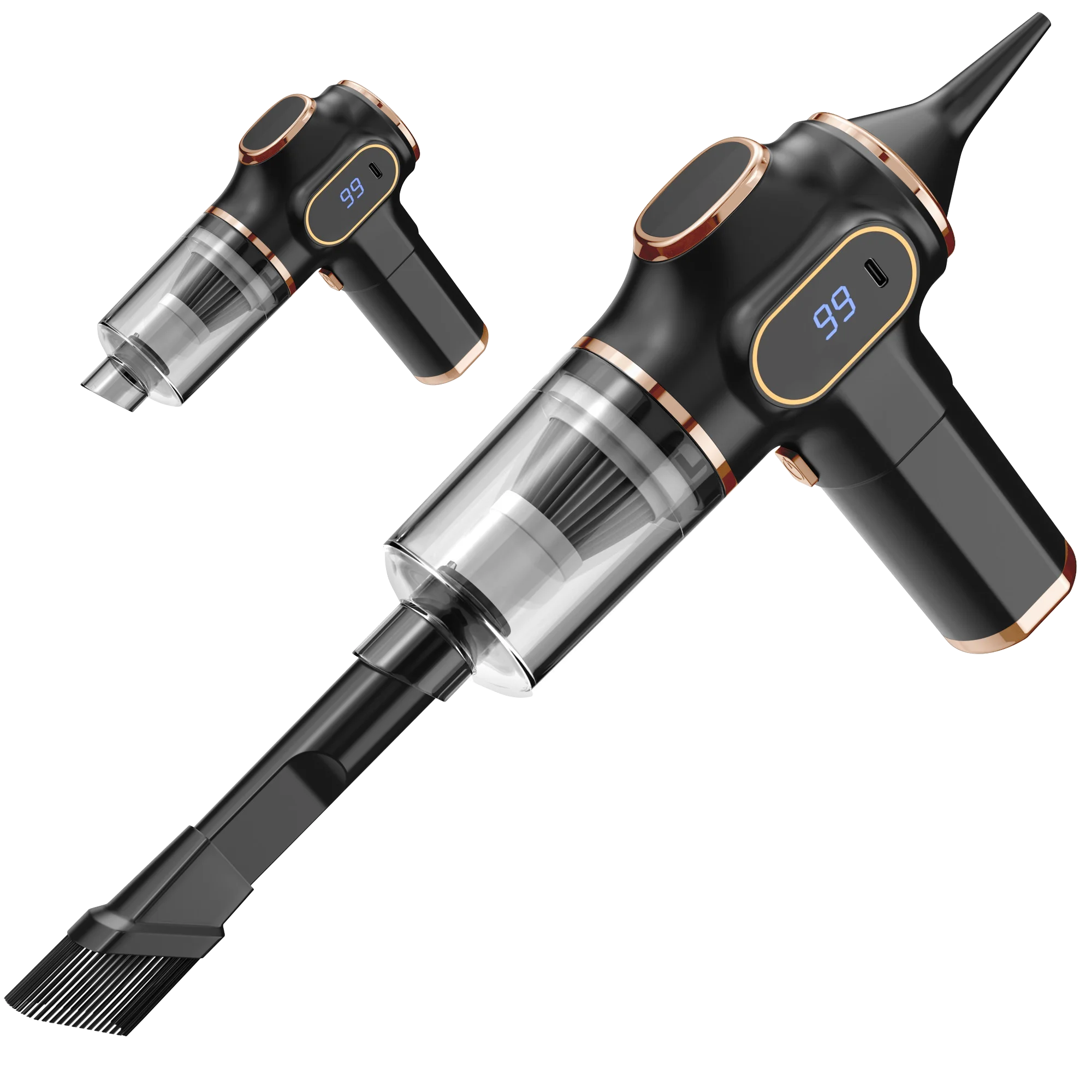 Aspirateur de voiture sans fil ABS - Appareil ménager - Canapé - Bureau - Haute puissance - Machine de nettoyage domestique - Nettoyeur de tapis