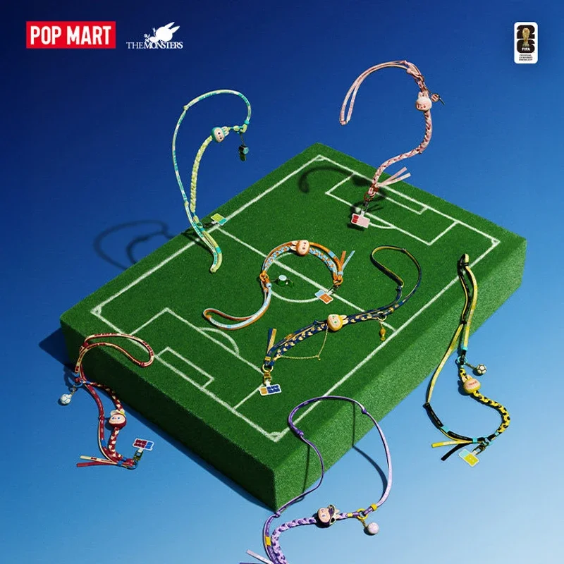 

POP MART Labubu The Monsters Fifa Series Mobile Phone Lanyard Mystery Box Genuine Blind Box Guess Toys Bag Ornament Figurines
