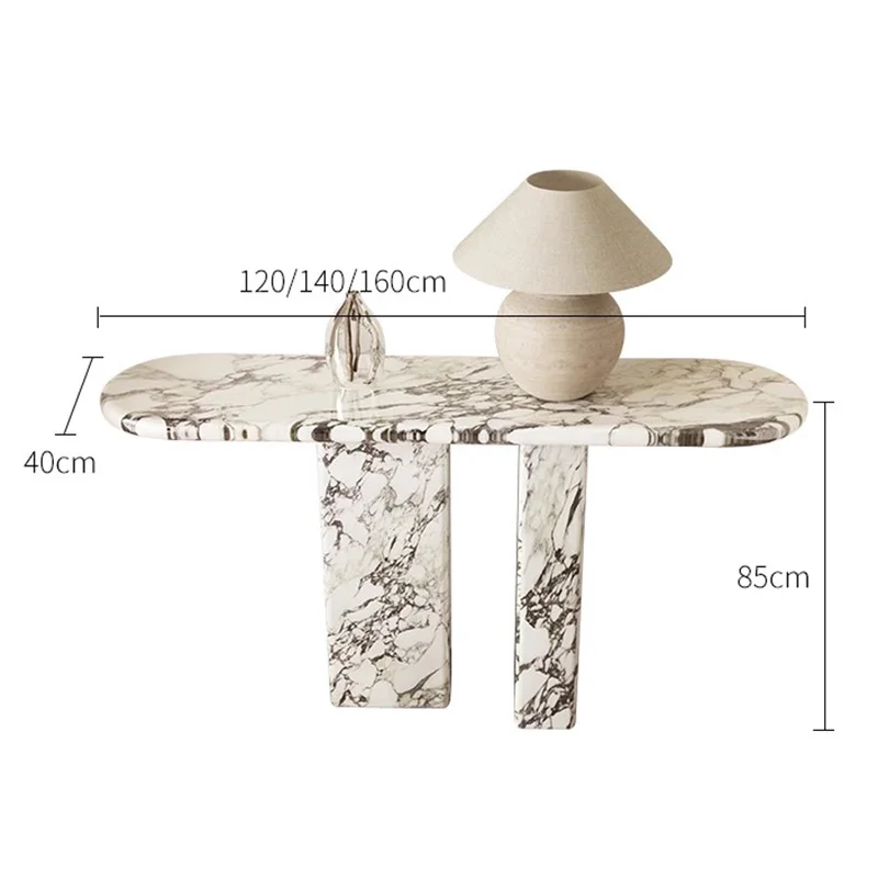 Round Luxury Console Table Classic Design Exquisite Creative Entryways Table Elegant Unique Scrivania Living Room Furniture