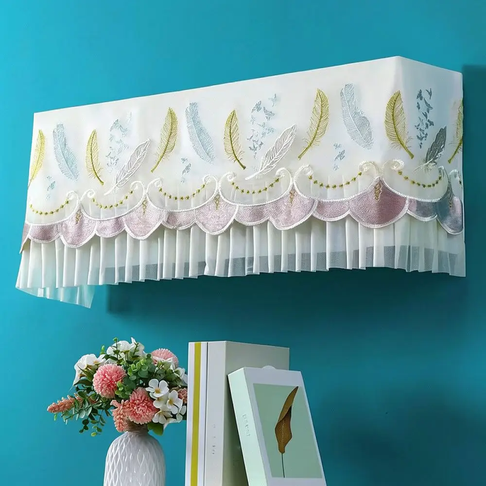 Lace Home Air Conditioner Cover Dust Protection Shield Decorative Case For Hanging AC Unit Anti Direct Blow Style