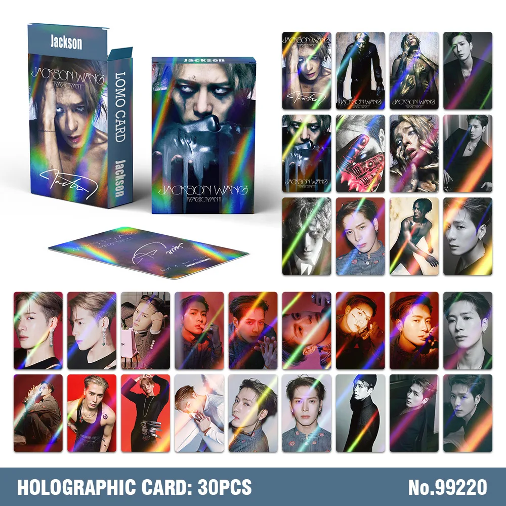 30Pcs Jackson Wang Lomo cards surrounding Photocard Card Collector Card Collection Fans Gift