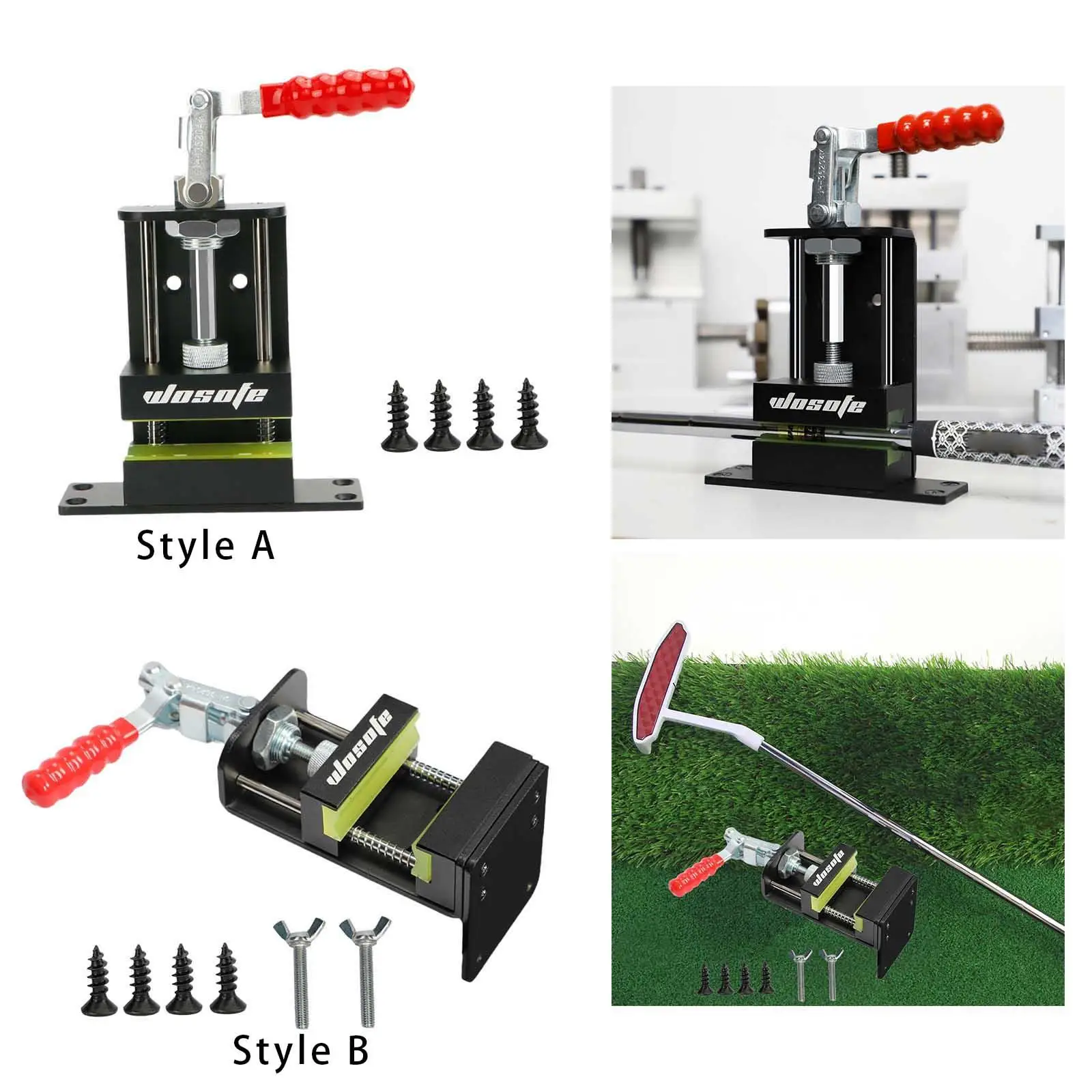 Golf Club Regrip Vise Regripping Golf Club Shaft Heavy Duty Tool Sturdy Golf Club Shaft Clamp Gripping Vise for Men Women