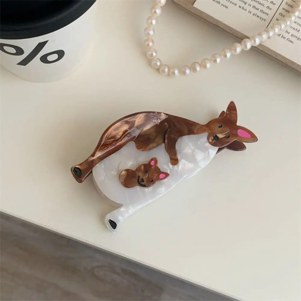 

Creative Cartoon Acetate Hair Claw Headwear Creative Animal Hair Clip Hair Accessories Kangaroo Bird Shark Clip Daily