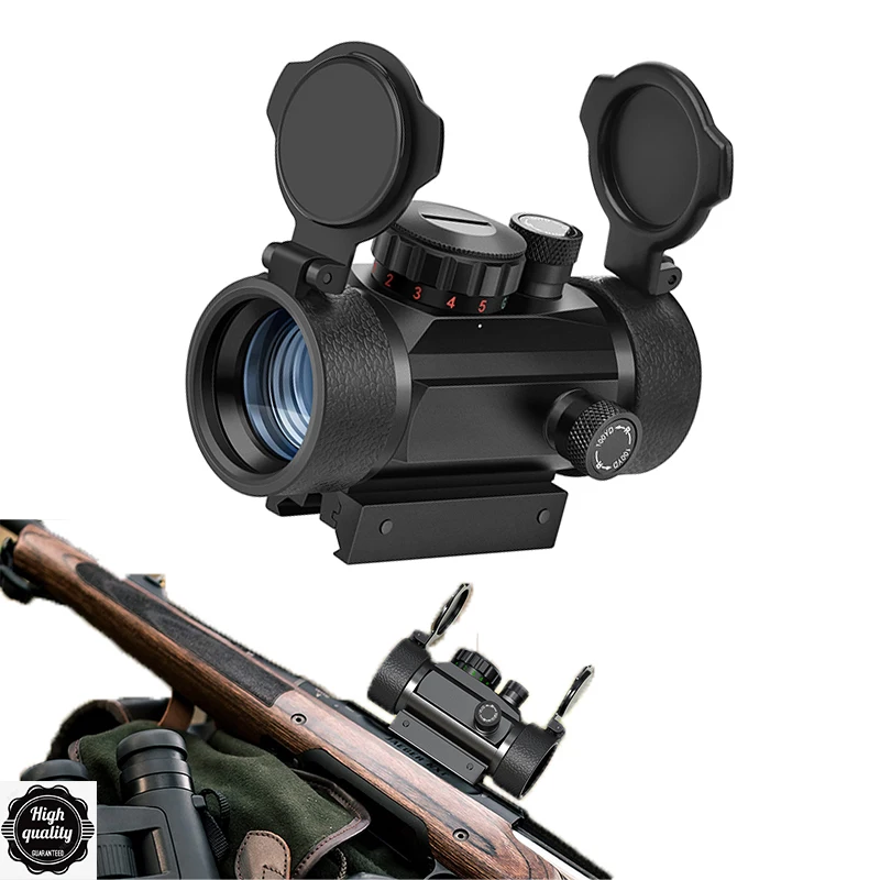 EZshoot Rifle Riflescope Tactical Red Green Dot Sight Hunting Optics Airsoft Reflex Scope For 11mm/20mm Rail Mount Collimator