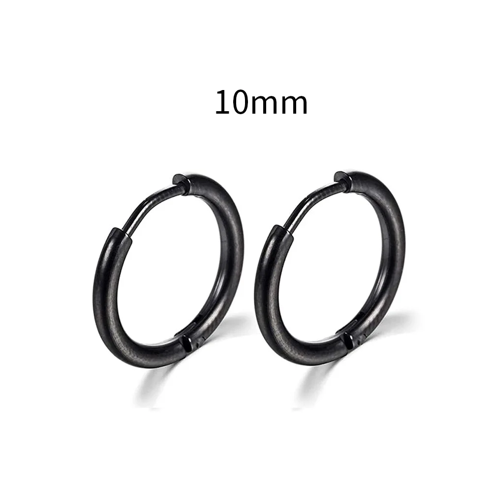 2022 neue Einfache Edelstahl Kleine Hoop Ohrringe für Frauen Männer Knorpel Ohr Piercing Schmuck Pendientes Hombre Mujer
