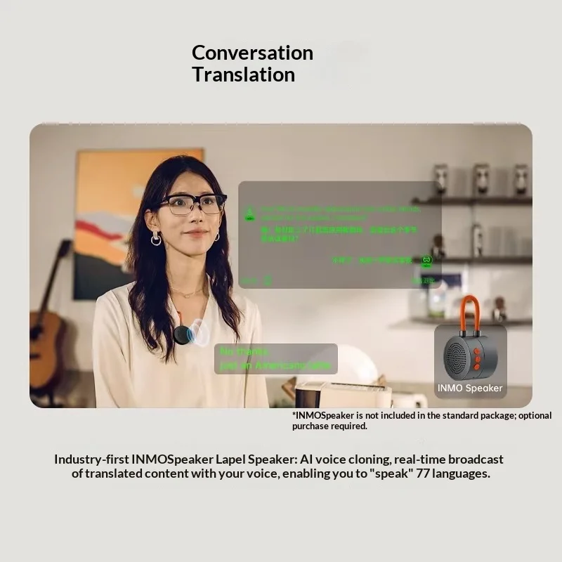 INMO GO3 AR Glasses Real-time Simultaneous Translation Of Glasses And Multi-language Translation Smart Glasses Convenient Gifts